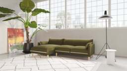 Cozy 4 Seater LH Chaise Sofa - Meadow Cotton - thumbnail 6