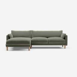Cozy 4 Seater LH Chaise Sofa - Meadow Cotton - thumbnail 3