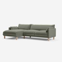 Cozy 4 Seater LH Chaise Sofa - Meadow Cotton - thumbnail 1