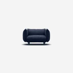 Pillow 1.5 Seater Sofa - Navy Cotton