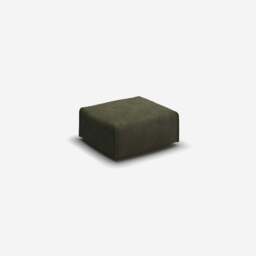 Float Square Ottoman - Green Boucle II - thumbnail 1