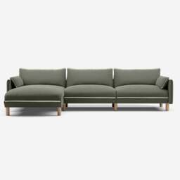 Cozy 5 Seater LH Chaise Sofa - Meadow Cotton - thumbnail 3
