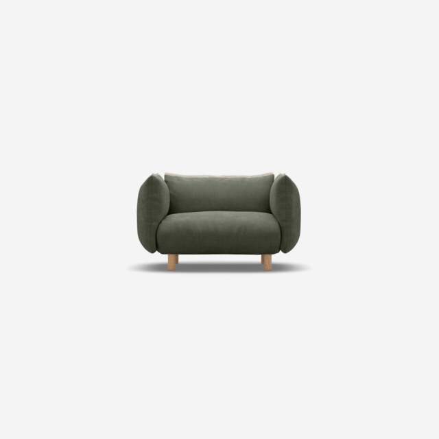 Pillow 1.5 Seater Sofa - Meadow Cotton - image 1