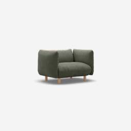 Pillow 1.5 Seater Sofa - Meadow Cotton - thumbnail 3