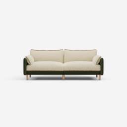 Cozy 3 Seater Sofa - Dark Green Velvet