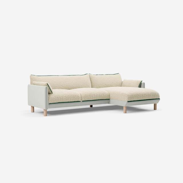 Cozy 4 Seater RH Chaise Sofa - Natural Cotton - image 1
