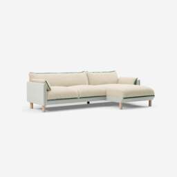 Cozy 4 Seater RH Chaise Sofa - Natural Cotton