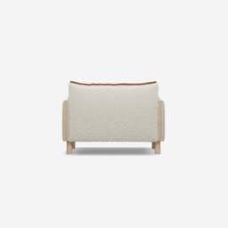 Cozy 1.5 Seater Sofa - Cream Textured Weave - thumbnail 4