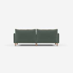 Cozy 3 Seater LH Chaise Sofa - Sage Cotton - thumbnail 4