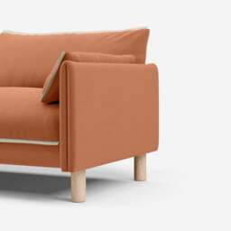 Cozy 1.5 Seater Sofa - Henna Cotton - thumbnail 3