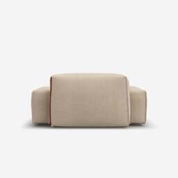 Float 1.5 Seater Chaise Sofa - Cream Textured Weave - thumbnail 4