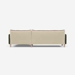 Cozy 4 Seater RH Chaise Sofa - Dark Green Velvet - thumbnail 4
