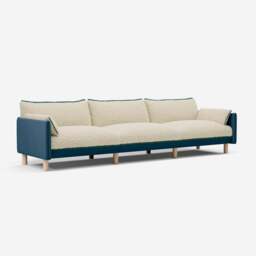 Cozy 5 Seater Sofa - Teal Velvet - thumbnail 3