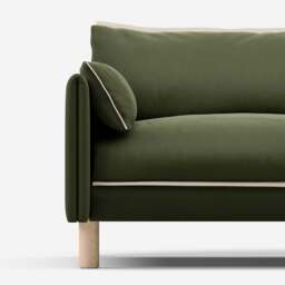 Cozy 1.5 Seater Sofa - Dark Green Velvet - thumbnail 6