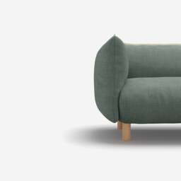 Pillow 3 Seater Sofa - Sage Cotton - thumbnail 2
