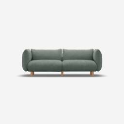 Pillow 3 Seater Sofa - Sage Cotton