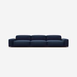 Float 5 Seater Sofa - Navy Cotton