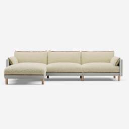 Cozy 5 Seater LH Chaise Sofa - Natural Cotton - thumbnail 3