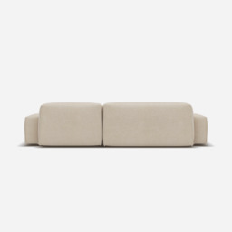 Float 4 Seater RH Chaise Sofa - Cream Textured Weave - thumbnail 5