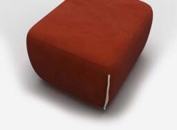 Cozy Pouffe - Rust Velvet - thumbnail 3