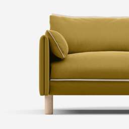 Cozy 5 Seater Sofa - Mustard Velvet - thumbnail 5