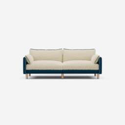 Cozy 3 Seater Sofa - Teal Velvet - thumbnail 1