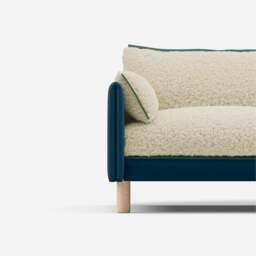 Cozy 3 Seater Sofa - Teal Velvet - thumbnail 5