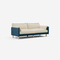 Cozy 3 Seater Sofa - Teal Velvet - thumbnail 3