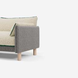 Cozy 5 Seater RH Chaise Sofa - Salt & Pepper Textured Weave - thumbnail 2