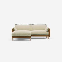 Cozy 3 Seater LH Chaise Sofa - Ochre Cotton - thumbnail 3