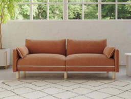 Cozy 3 Seater LH Chaise Sofa - Henna Cotton - thumbnail 6