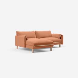 Cozy 3 Seater LH Chaise Sofa - Henna Cotton