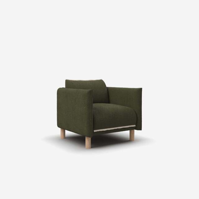 Cozy Armchair - Green Boucle II - image 1