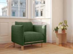 Cozy Armchair - Green Boucle II - thumbnail 9