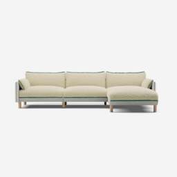 Cozy 5 Seater RH Chaise Sofa - Natural Cotton - thumbnail 3
