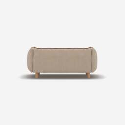 Pillow 2 Seater Sofa - Cream Textured Weave - thumbnail 4