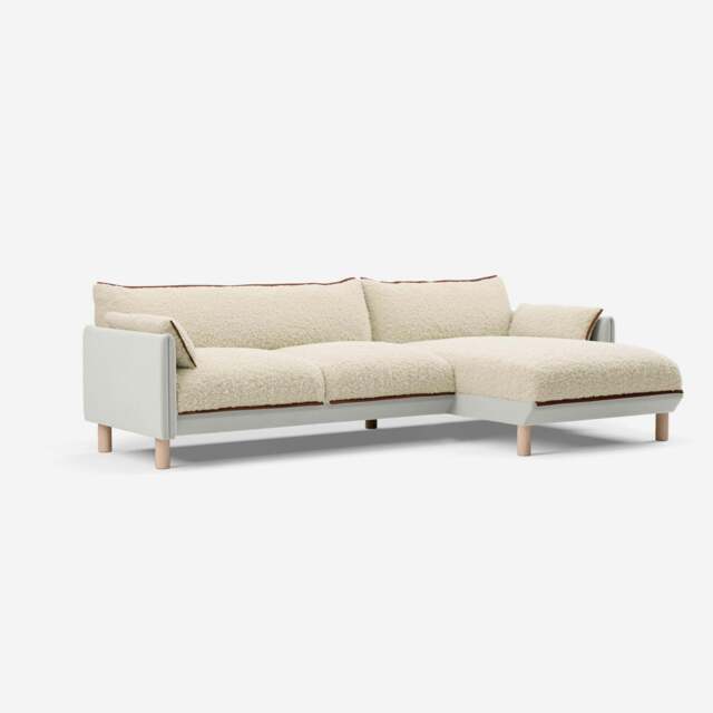 Cozy 4 Seater RH Chaise Sofa - Natural Cotton - image 1