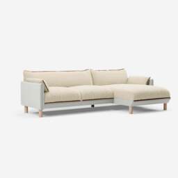 Cozy 4 Seater RH Chaise Sofa - Natural Cotton - thumbnail 1