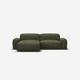 Float 3 Seater LH Chaise Sofa - Green Boucle II - thumbnail 3