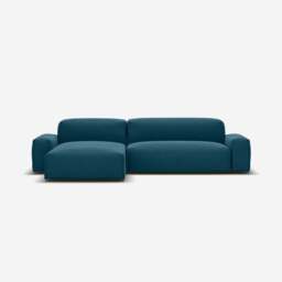 Float 4 Seater LH Chaise Sofa - Teal Velvet - thumbnail 3
