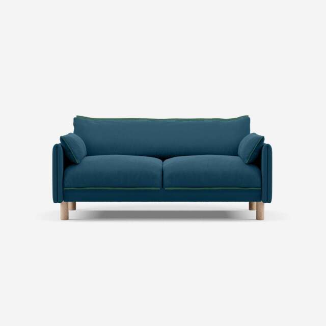 Cozy 2 Seater Sofa - Teal Velvet - image 1
