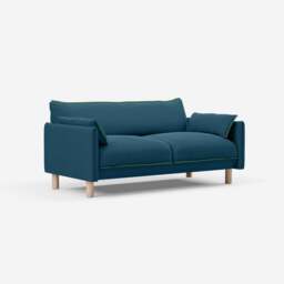 Cozy 2 Seater Sofa - Teal Velvet - thumbnail 3
