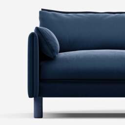 Cozy 1.5 Seater Sofa - Midnight Blue Velvet - thumbnail 6