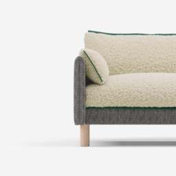 Cozy 4 Seater RH Chaise Sofa - Salt & Pepper Textured Weave - thumbnail 5