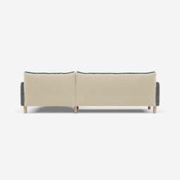 Cozy 4 Seater RH Chaise Sofa - Salt & Pepper Textured Weave - thumbnail 4