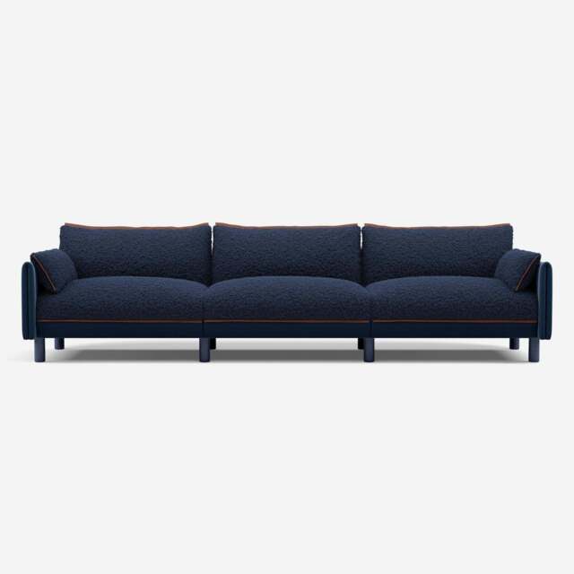 Cozy 5 Seater Sofa - Midnight Blue Velvet - image 1