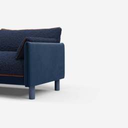 Cozy 5 Seater Sofa - Midnight Blue Velvet - thumbnail 2