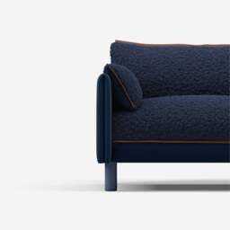 Cozy 5 Seater Sofa - Midnight Blue Velvet - thumbnail 4