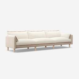 Cozy 5 Seater Sofa - Cream Textured Weave - thumbnail 3