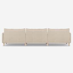 Cozy 5 Seater Sofa - Cream Textured Weave - thumbnail 4